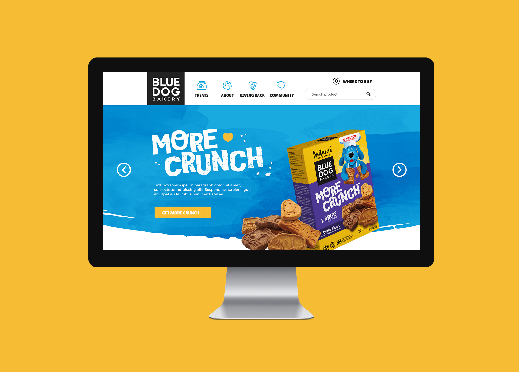 food illustrated website design