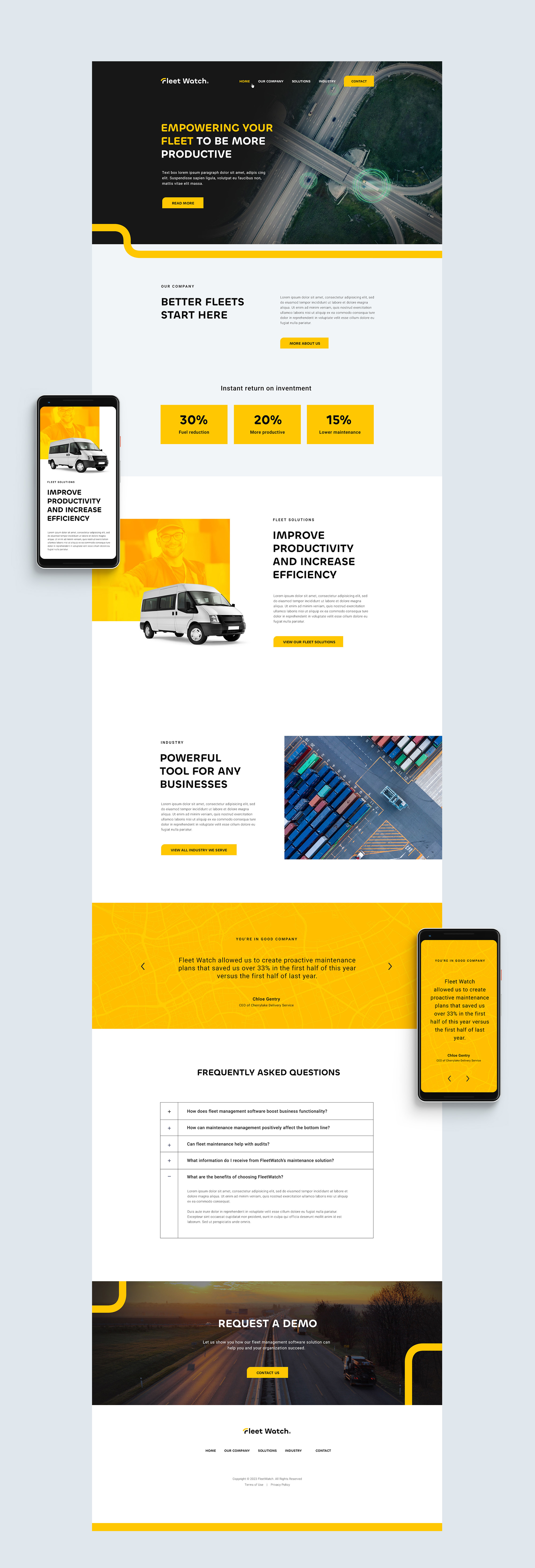 fleet-management-website-design